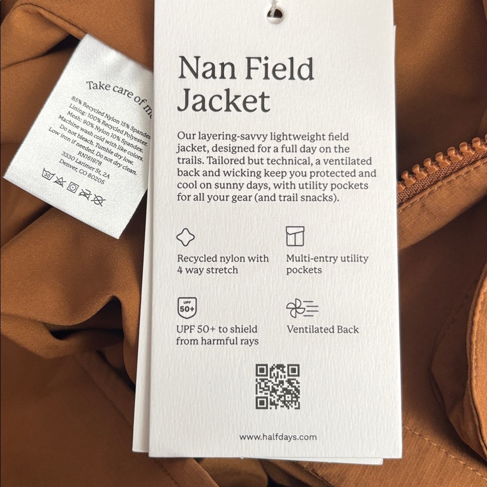 Halfdays Women's Tan Ski Fashion Jacket - Picture 9 of 9